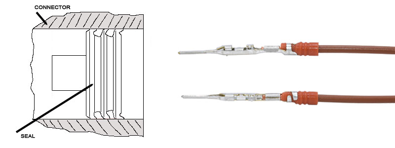 Connector Accessories Single Wire Sealing Plug Silicone Loose Piece 963244-1