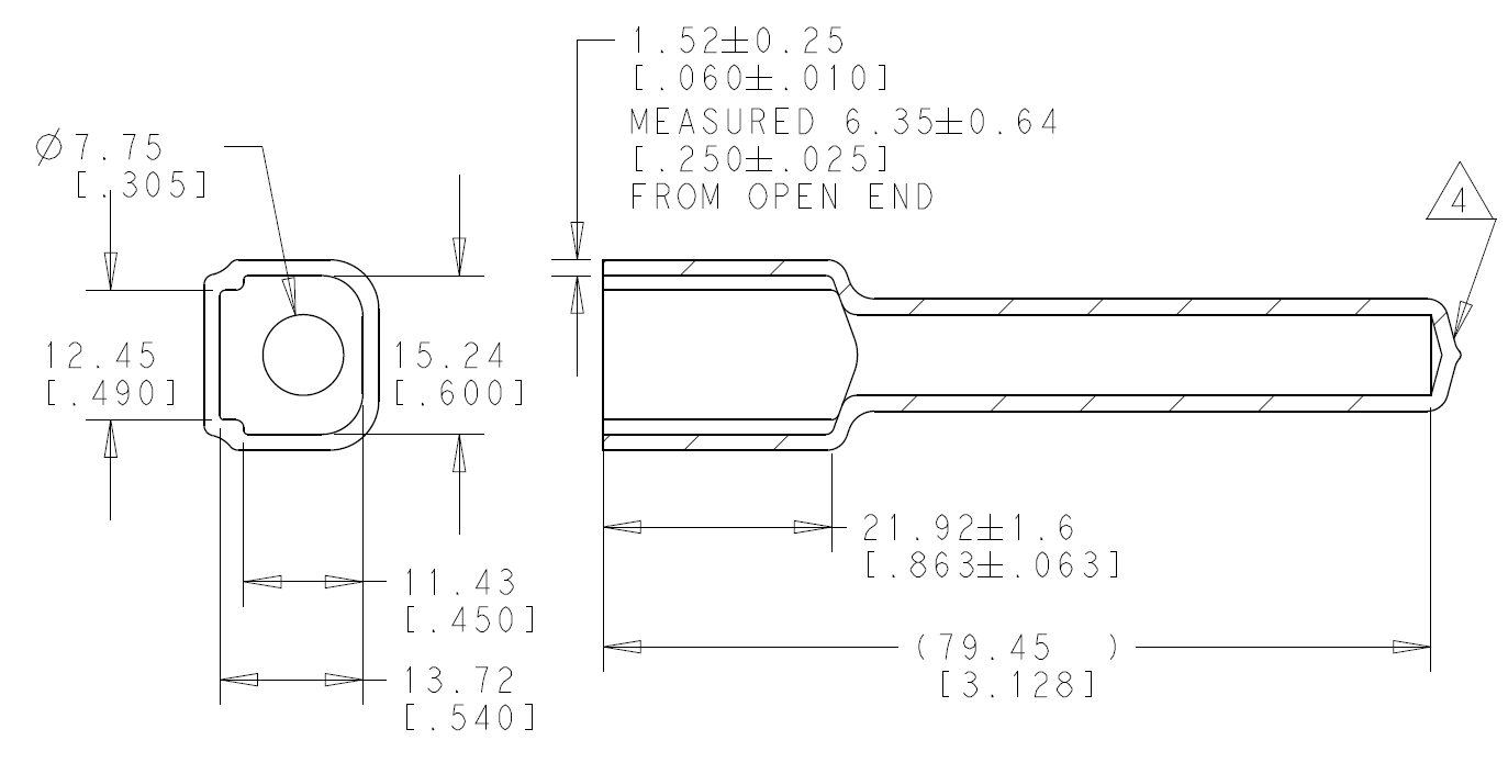 DTM4P-BT DTM Series  4 Cavity Receptacle Boot