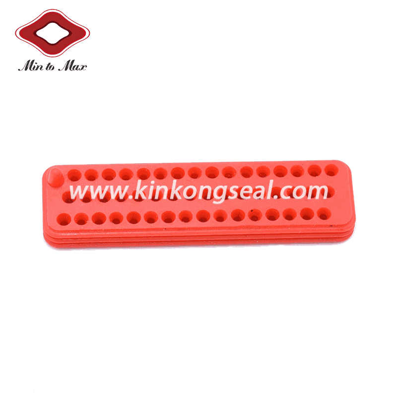 Silicone Red 48 Way JST ZRO Receptacle Gasket For 48ZRO-B-2A