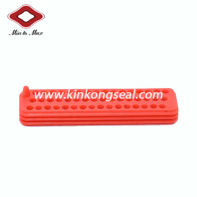 Silicone Red 48 Way JST ZRO Receptacle Gasket For 48ZRO-B-2A
