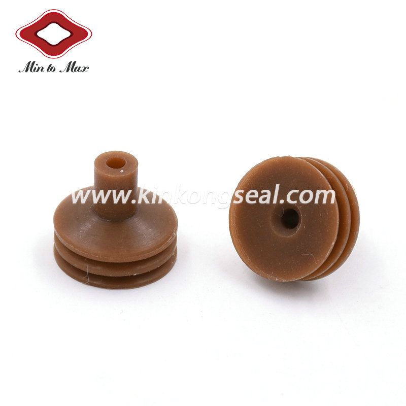 Brown Single Cable Seals Self-Lubricant 