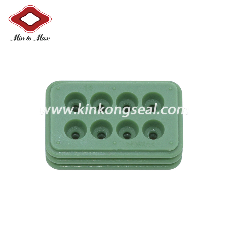 Customizing Green Silicone Family Connector Seal For Ampseal 8 Pin Volvo Car Connector 776494-1