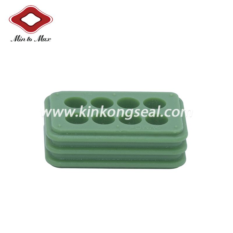 Customizing Green Silicone Family Connector Seal For Ampseal 8 Pin Volvo Car Connector 776494-1