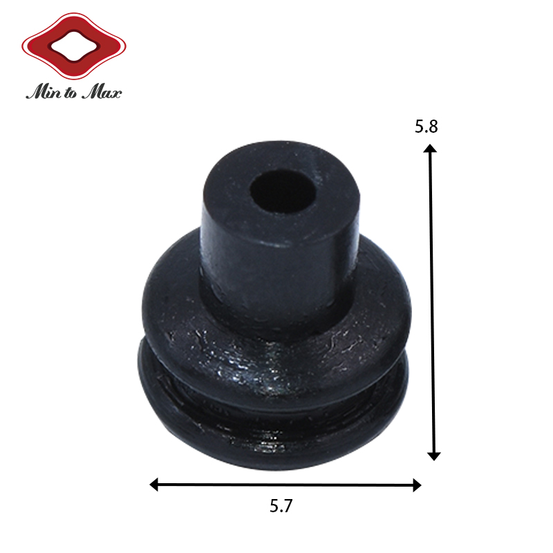 Min To Max Manufacturer 680604 Black Rubber Silicone Seals Used in Automotive Wire Assembly 