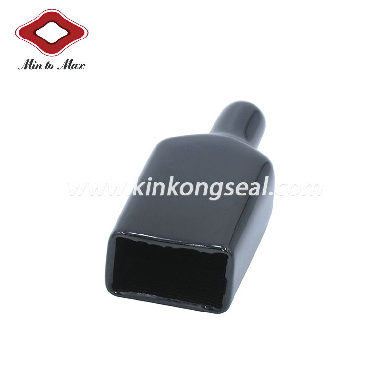 4 Pin Automotive Connector Protector Black Rubber Shell 