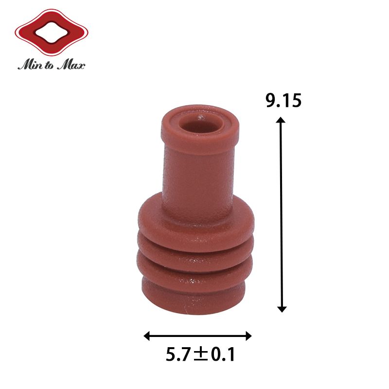 1393457-4 Tyco Amp ELO Connector Series Silicone Brown Wiring Harness Single Wire Seal For VW