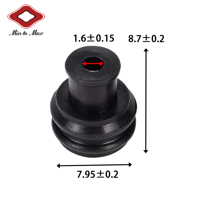 Min To Max Circle Wire Harness Waterproof Plugs 7165-2080 