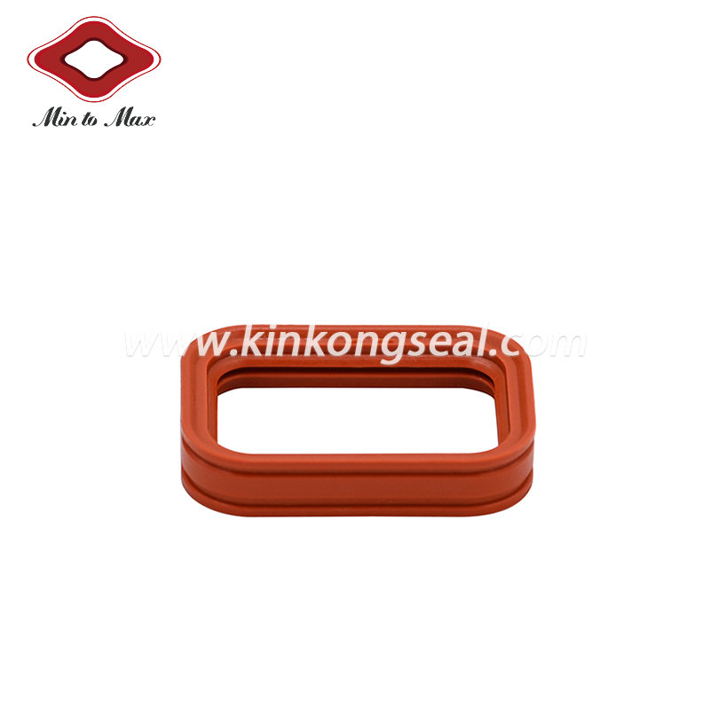 The Brick Red Connector Seal Ring For 8 Pin Male DTM Waterproof Auto Connector DTM04-08PA