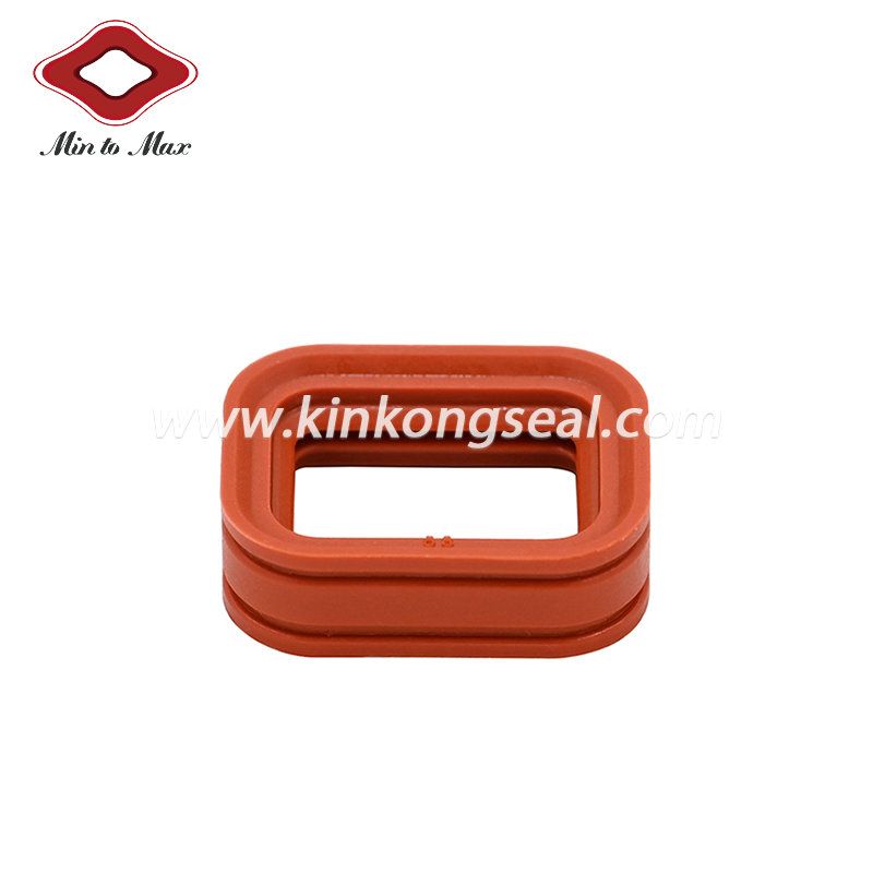 The Brick Red  Connector Seal Ring For 2 Pin Male DTM  Auto Waterproof Connector DTM04-2P