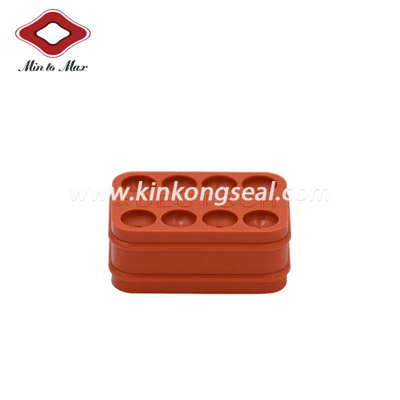 The Brick Red Connector Seal Ring For 8 Pin Male DTM Waterproof Auto Connector DTM04-08PA