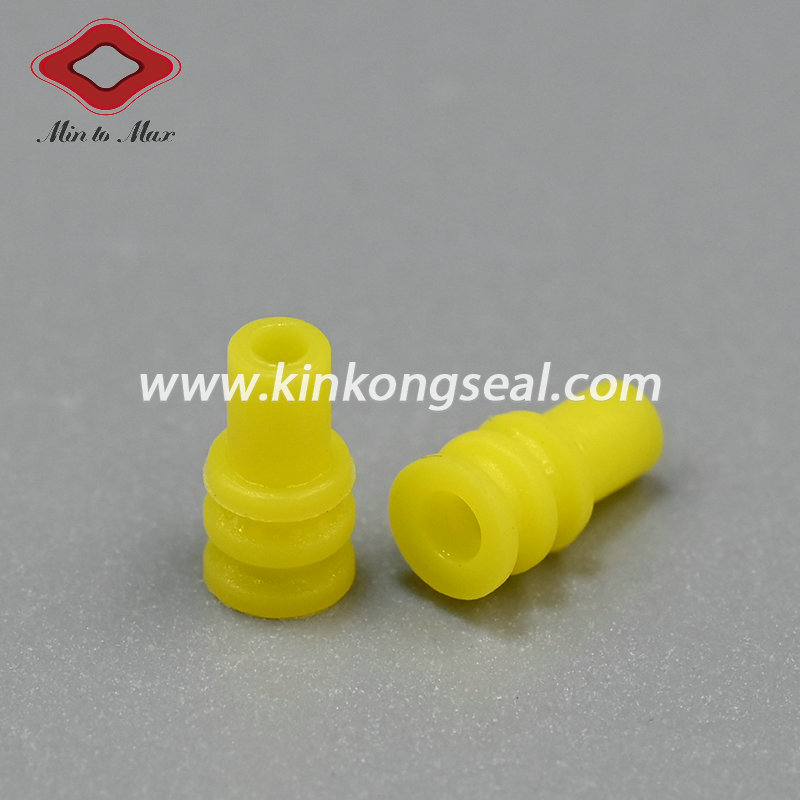 190220-1 Yellow silicone 3-bellows single wire seal