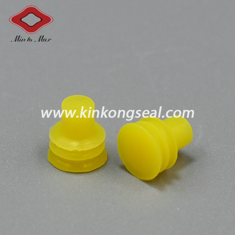 Custom 6.0 Yellow Silicone Rubber Wire Connector Seal